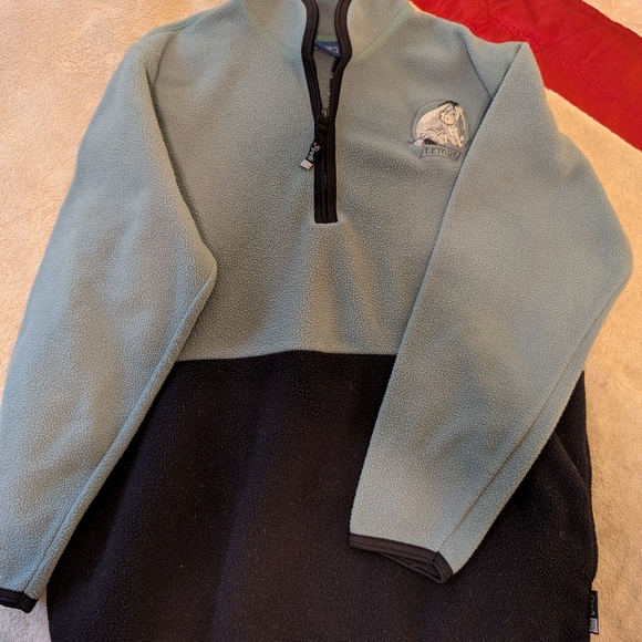 Embroidered "Eeyore" Fleece Pullover Green Size Small - Picture 1 of 5